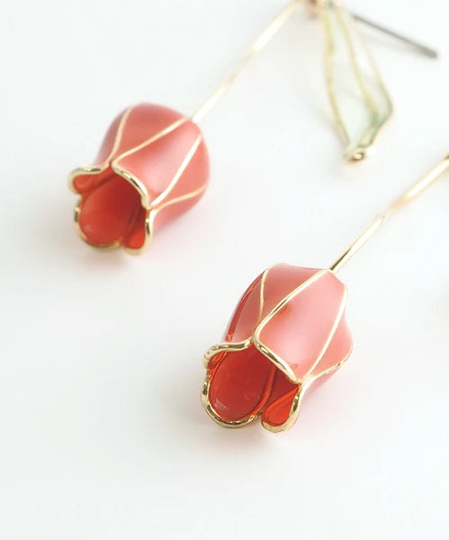 JUNO【Made in Japan】3D tulip earrings