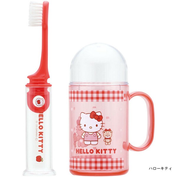 Disney Sanrio Portable Travel Toothbrush Set-Hello Kitty