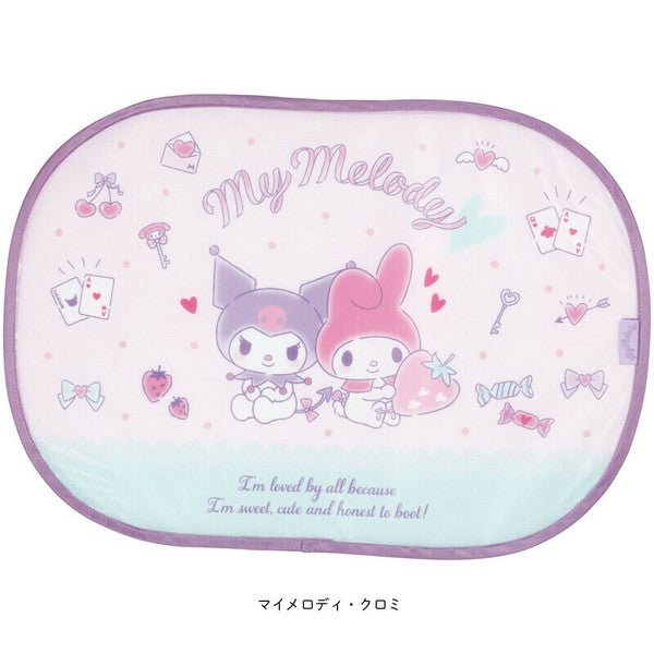 Skater Sanrio Adhesive Car Sunshade, Electrostatic Installation,UPF50+(My Melody)