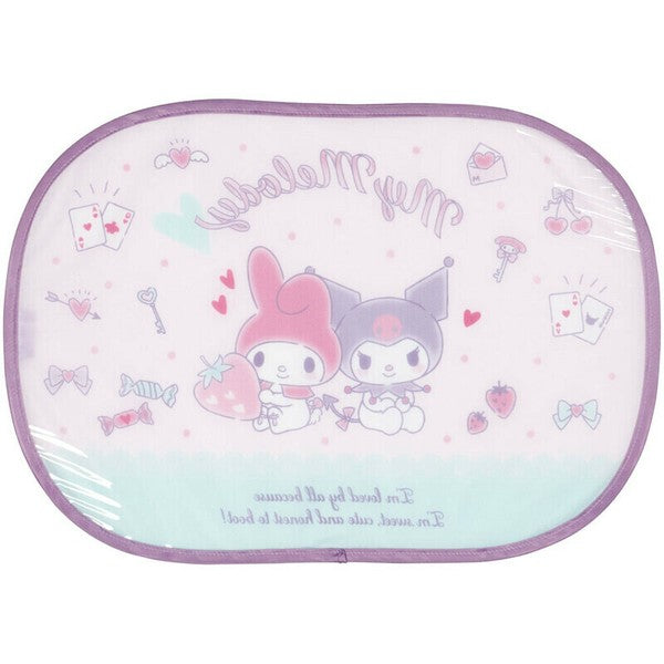 Skater Sanrio Adhesive Car Sunshade, Electrostatic Installation,UPF50+(My Melody)
