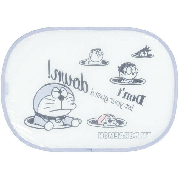 Skater Sanrio Adhesive Car Sunshade, Electrostatic Installation,UPF50+(Doraemon)