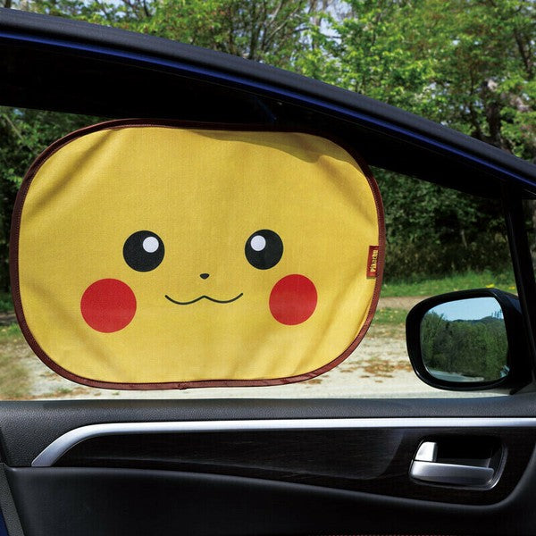 Skater Sanrio Adhesive Car Sunshade, Electrostatic Installation,UPF50+(Pokemon)