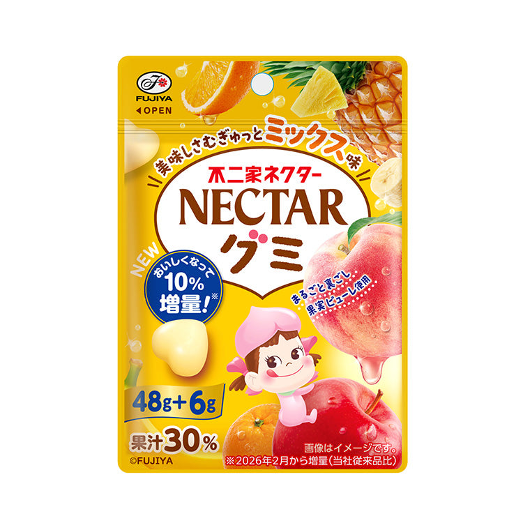 Fujiya Nectar Gummy Mix fruit gummies 54g Japanese candy pouch
