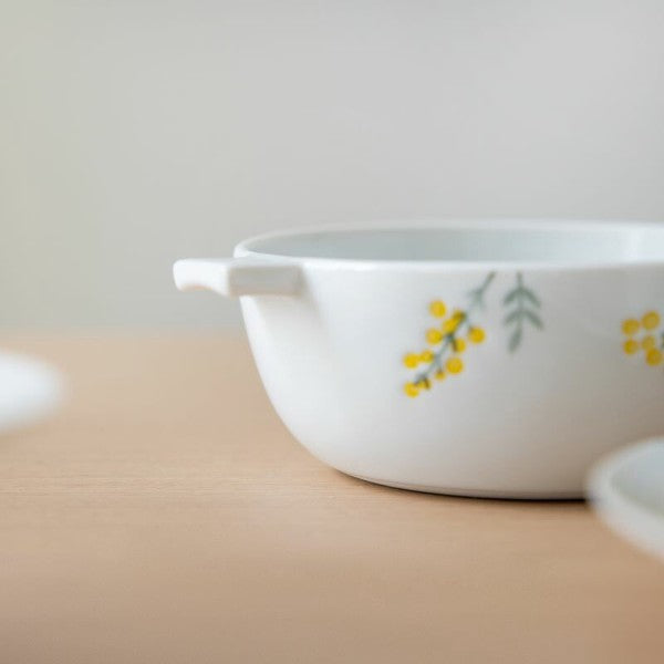 WAZAN Mimosa Double-Handle Gratin Bowl 400ml – Hasami Ware WAZAN