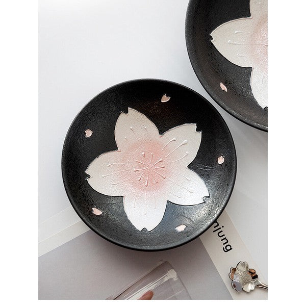 Craft Nanpuu Iridescent Cherry Blossom Plate 8 in (20 cm) – Made in Japan Craft Nanpuu