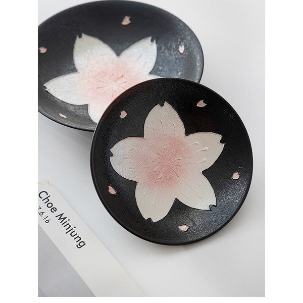Craft Nanpuu Iridescent Cherry Blossom Plate 8 in (20 cm) – Made in Japan Craft Nanpuu
