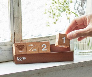 Sanrio's Bear Red Wooden Perpetual Calendar