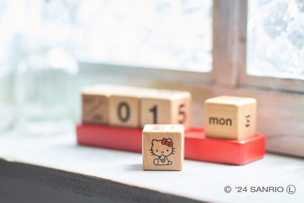 Sanrio's Hello Kitty Red Wooden Perpetual Calendar