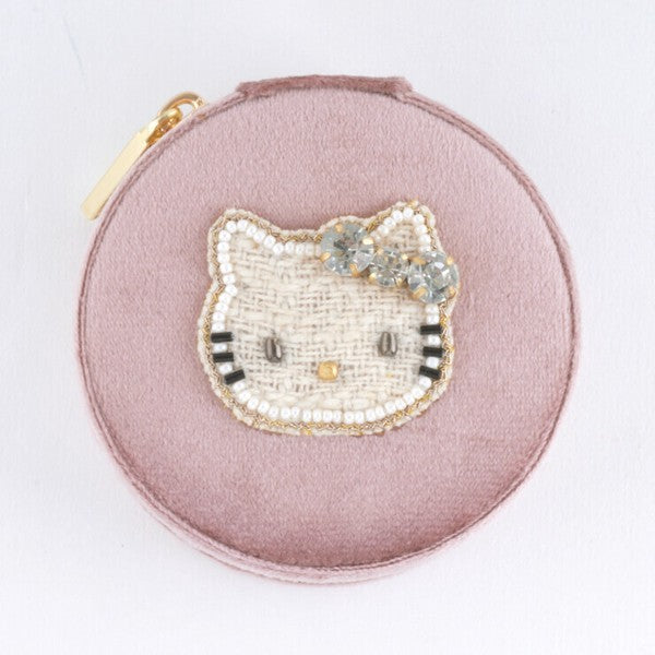 Sanrio Hello Kitty × MAYGLOBE round jewelry box mk24032