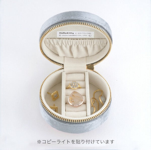 Sanrio Hello Kitty × MAYGLOBE round jewelry box mk24032
