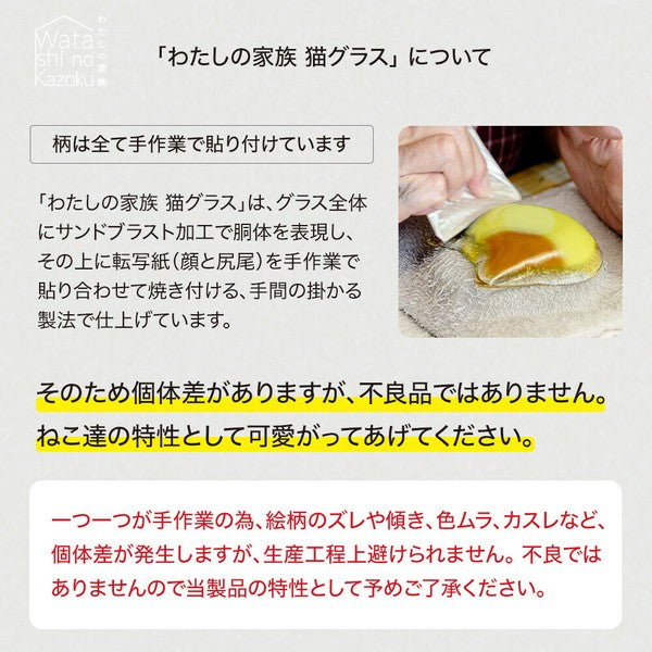 [Made in Japan] My Family Cat Glass (Single Piece) Yui mart