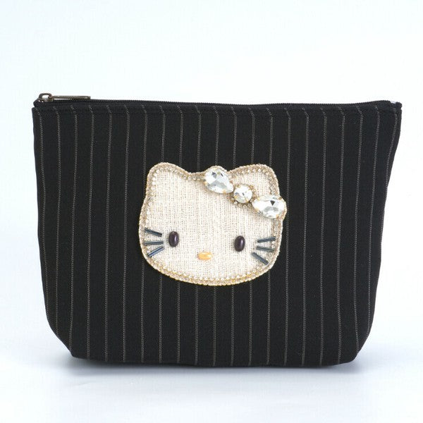 Hello Kitty stripe pattern pouch mk25003