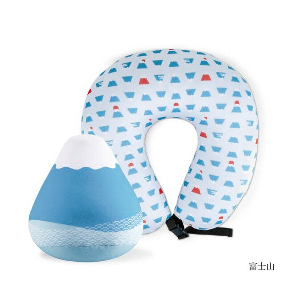 [Kishima] 2WAY Neck Pillow Japanese Souvenir Mount Fuji
