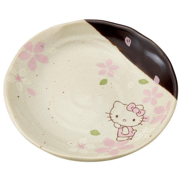 Skater Hello Kitty Sakura Mino Ware Small Plate 13.2cm Skater