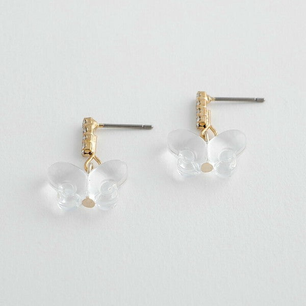 JewCas Neo Eden Crystal Flutter Earrings [JC4882]
