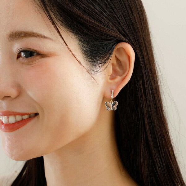JewCas Neo Eden Crystal Flutter Earrings [JC4882]