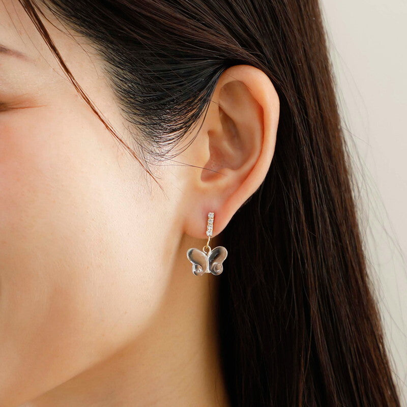 JewCas Neo Eden Crystal Flutter Earrings [JC4882]