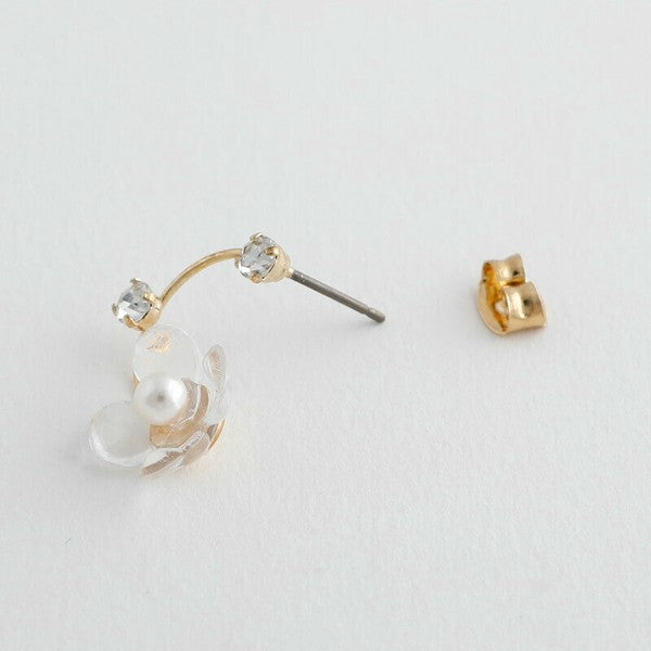 JewCas Neo Eden Crystal Flower Earrings [JC4883]