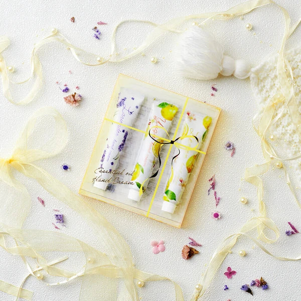 Essential Oil Hand Cream Set 20g [Lavender, Grapefruit, Lemon] Yui mart