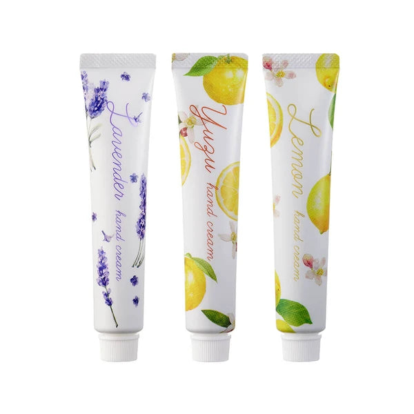 Essential Oil Hand Cream Set 20g [Lavender, Grapefruit, Lemon] Yui mart
