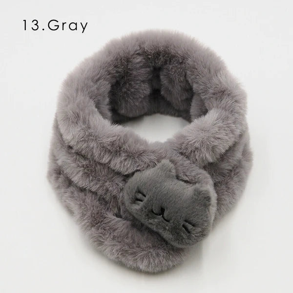 Recycled and eco-friendly cat scarf，Grey Yui mart