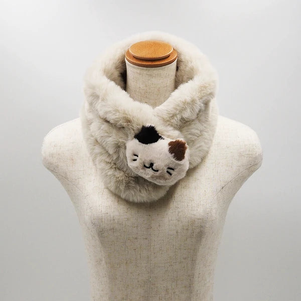 Recycled and eco-friendly cat scarf，Grey Yui mart
