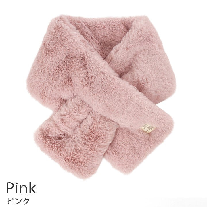 Moz faux fur pull-through scarf – product view 3