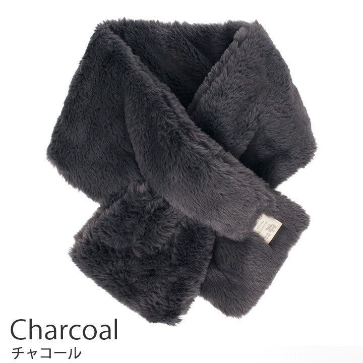 Moz faux fur pull-through scarf – product view 5