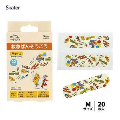 Skater Disney Winnie the Pooh First Aid Bandages M 20 Sheets box