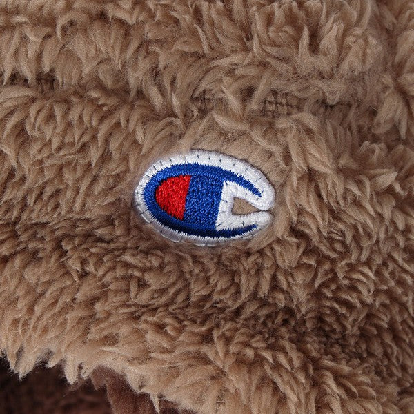 Champion Kids sherpa ear-flap winter hat side and back detail
