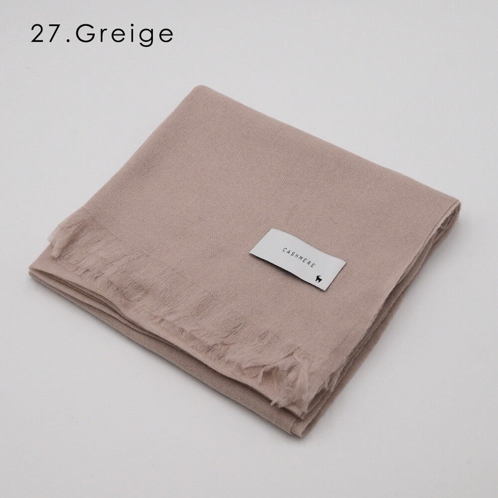 Lune jumelle lightweight solid cashmere oversized stole – product view 6
