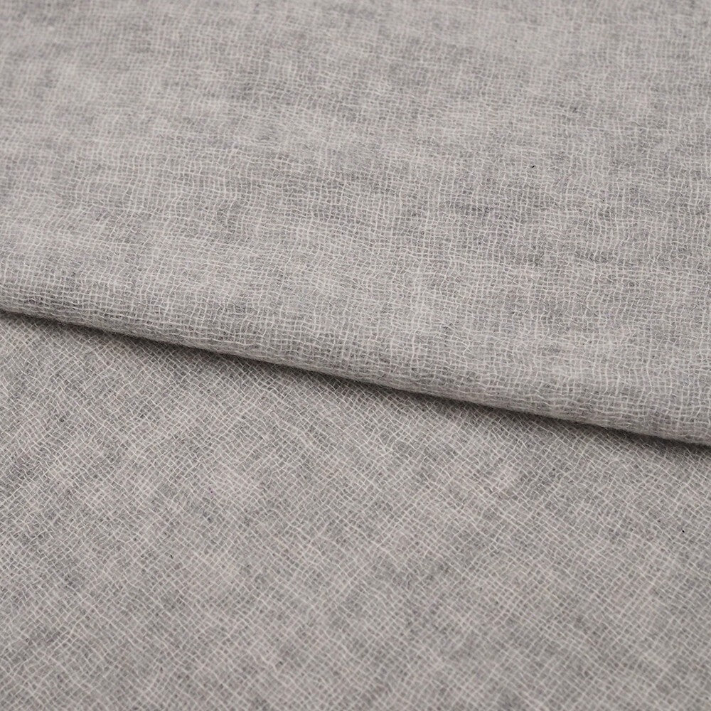 Lune jumelle lightweight solid cashmere oversized stole – product view 9