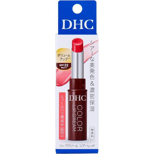 DHC tinted lip cream in Sheer Red SPF22 PA++