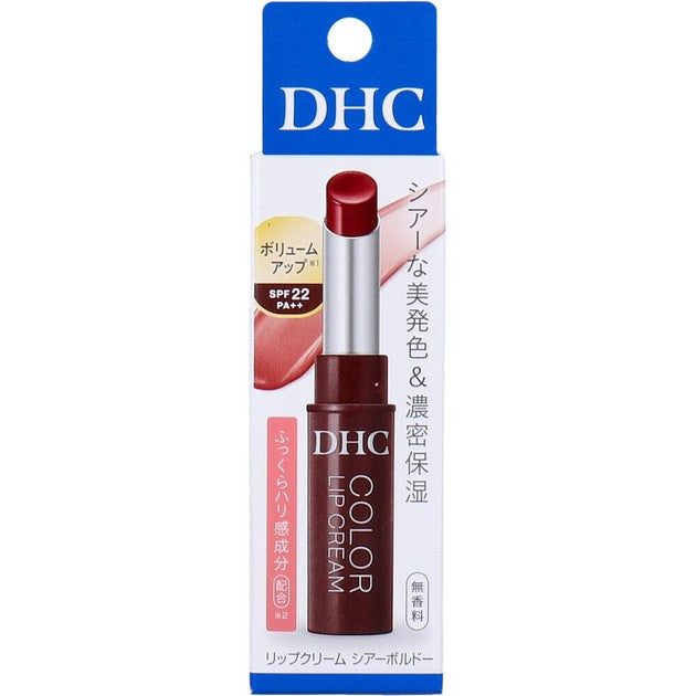 DHC tinted lip cream in Sheer Bordeaux SPF22 PA++