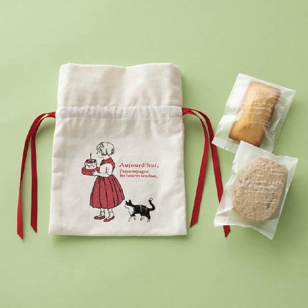 HEADS Retro Girl Fabric Drawstring Gift Bag – Small HEADS