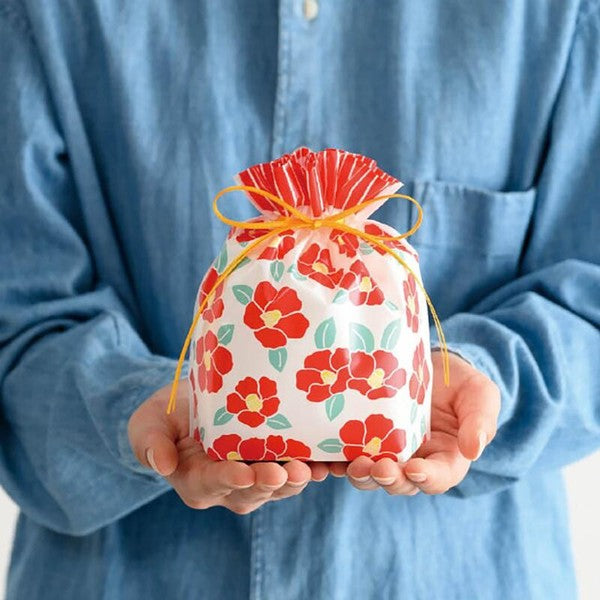 HEADS Japanese Camellia Drawstring Gift Bag – Small HEADS
