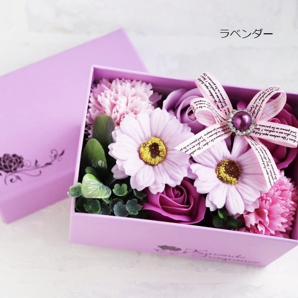 【Pre-Order】Karendo emi Coffret Fleur Lavender Soap Flower Bath Gift Box Karendo