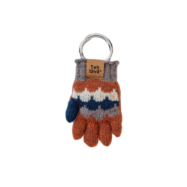 Testava mini glove key charm wave orange