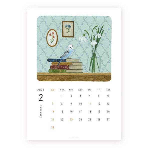 Cozyca Products A4 calendar seasonal illustration