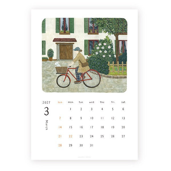 Midori Asano 2027 calendar interior artwork