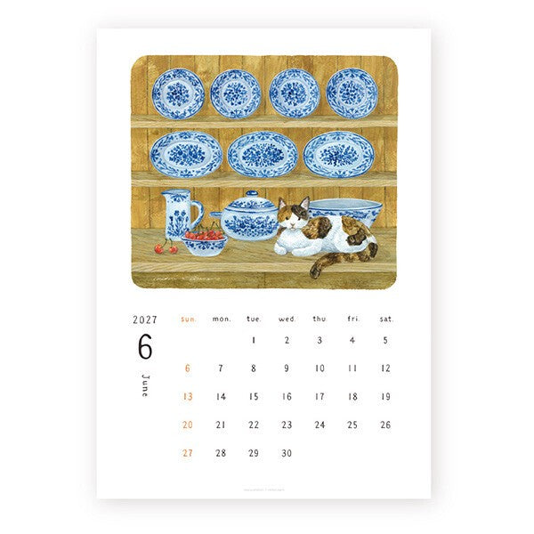 Midori Asano calendar nature and everyday-life illustration