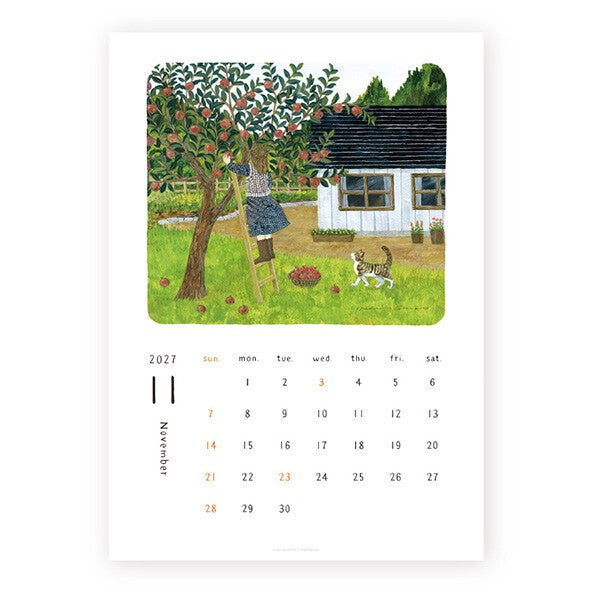 Made in Japan 2027 illustrated calendar by Cozyca Products