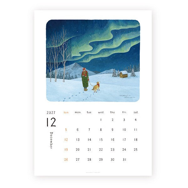 Midori Asano 2027 calendar page collection