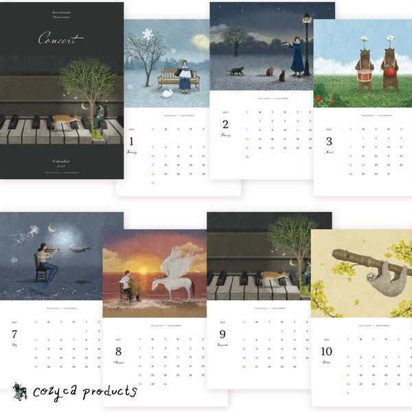 cozyca products Akira Kusaka 2027 wall calendar