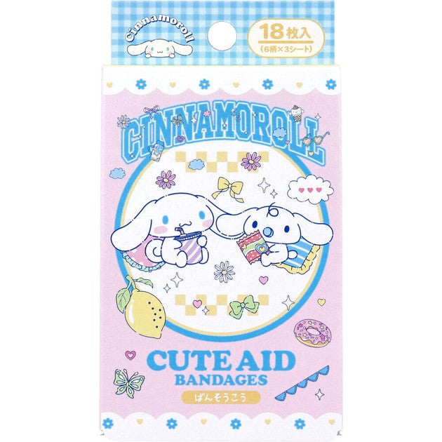 Cinnamoroll CUTE AID adhesive bandages, 18 count