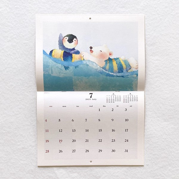 2027 Nao Pen and Kuma Wall Calendar artwork preview 3