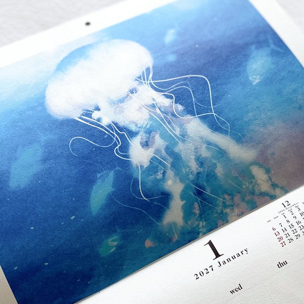 2027 Nao Jellyfish Wall Calendar artwork preview 4