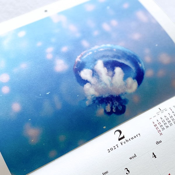 2027 Nao Jellyfish Wall Calendar artwork preview 5