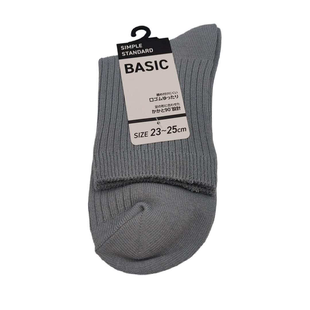 Lady's color socks crew length trend A