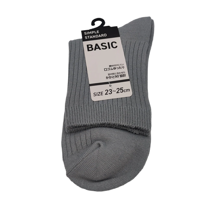 Lady's color socks crew length trend A